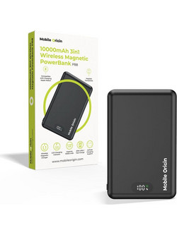 Mobile Origin PB8 Wireless Magsafe Power Bank 10000mAh 20W με Θύρα USB-C Black