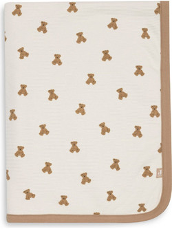 Jollein Mini Teddy Bear Κουβέρτα Αγκαλιάς 75x100 Μπεζ Καφέ