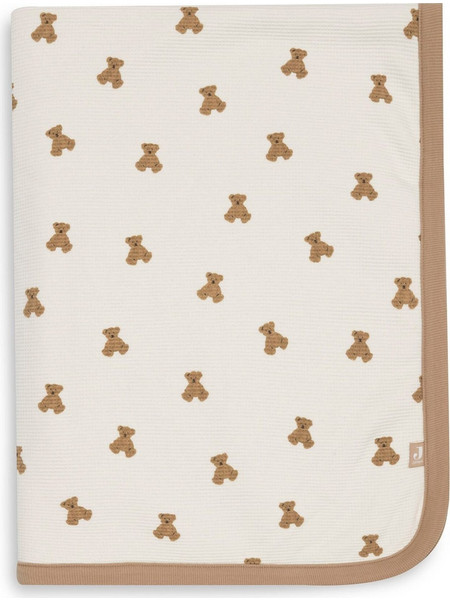 Jollein Mini Teddy Bear Κουβέρτα Αγκαλιάς 75x100 Μπεζ Καφέ