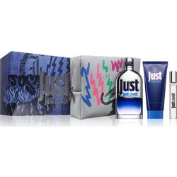 Roberto Cavalli Just Cavalli For Him Eau de Toilette 90ml + 15ml + Shower Gel 100ml + Cosmetic Bag