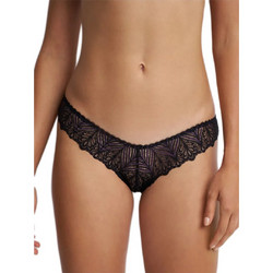 Luna Γυναικείο Sexy String με Δαντέλα Μαύρο 29590