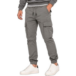 Brokers Ανδρικό Παντελόνι Cargo Joggers Slim Εφαρμογή Γκρι 26514-561-451