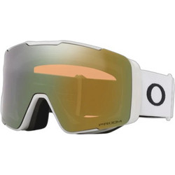 Oakley Line Miner Pro L 007143-06 Μάσκα Σκι & Snowboard Ενηλίκων Λευκή με Φιμέ Φακό Χρυσό