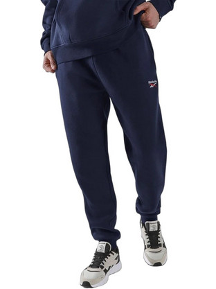Reebok Ανδρικό Παντελόνι Φόρμας με Λάστιχο Navy Μπλε 100265184