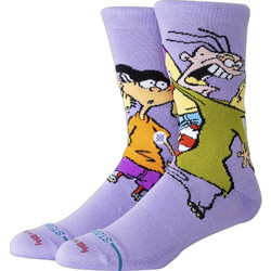 Stance Ed Edd Eddy Ανδρικές Κάλτσες Ψηλές με Σχέδια Μωβ A555C26EDE-PUR