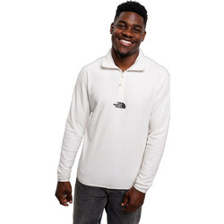 The North Face Glacier 1/4 Zip Fleece Ανδρική Αθλητική Μπλούζα Λευκή NF0A8HRWQLI
