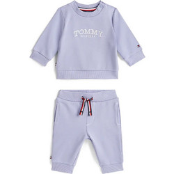 Tommy Hilfiger Βρεφικό Σετ Φόρμας για Κορίτσι Χειμωνιάτικο Λιλά KN0KN02162-CSU