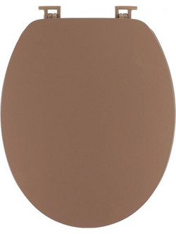 Plastona Καπάκι Λεκάνης Οβάλ Πλαστικό Καφέ 46x37.5cm 06.4114162