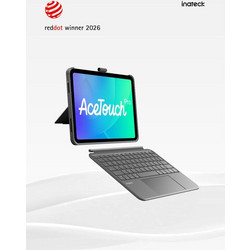 Inateck AceTouch Folio Keyboard Grey (iPad Air 11" 2024 / 2025 / 2026)