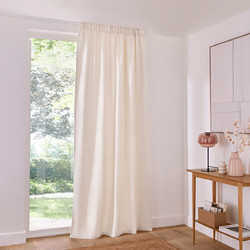 La Redoute Κουρτίνα Βελουτέ με Τρέσα 135x250 Carly 351463821 Εκρού