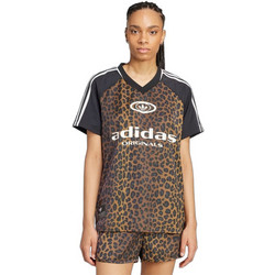 Adidas Originals Satin Jersey Γυναικείο Αθλητικό T-Shirt Καφέ KA2671