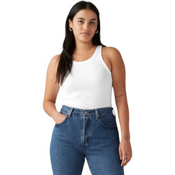 Levi's Γυναικείο Καλοκαιρινό Top Ριπ Λευκό 005IN-0000