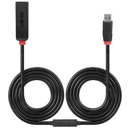 Lindy 43400 Καλώδιο USB-A Female 3.0 to USB-A Male 3m Black