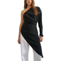 Topshop Γυναικείο Χειμερινό Top Μαύρο 31001385