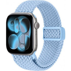 Crong Wave Braided Λουράκι Υφασμάτινο Sky Blue (Apple Watch 38 / 40 / 41mm)