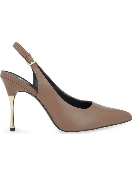 Exe Γόβες Slingback με Τακούνι Στιλέτο Καφέ X47001015-541