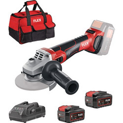 Flex 12815 Γωνιακός Τροχός Μπαταρίας 18V 125mm με Ρύθμιση Στροφών 2x5Ah