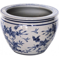 Plastona Flower Κασπώ Εσωτερικού Χώρου Λευκό Μπλε 41x31cm 00.03.34043