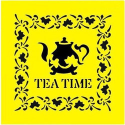 Next Στένσιλ Σχέδια Tea Time 16x16cm 25274-2