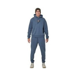 Body Action Ανδρικό Παντελόνι Φόρμας Fleece με Λάστιχο Μπλε 023635