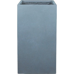 MarHome Κασπώ Ψηλό Τετράγωνο Fiberclay Γκρι Μάρμαρο 41x41x80cm