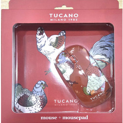 Tucano Schizzo Birds Ασύρματο Ποντίκι Red