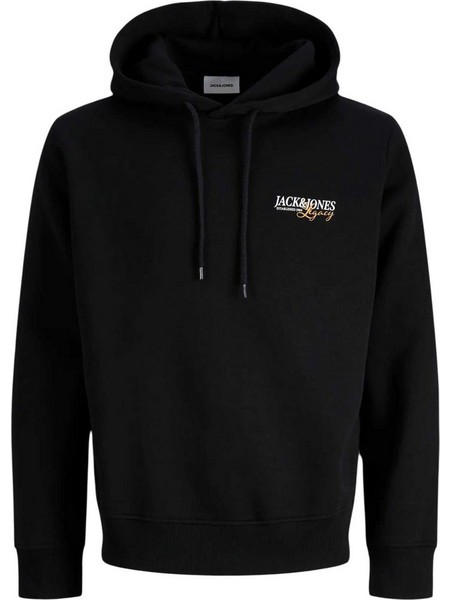 Jack & Jones Ανδρικό Φούτερ με Κουκούλα Μαύρο 12298438