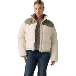 Levi's Γυναικείο Μπουφάν Χειμωνιάτικο Puffer Κοντό Εκρού 006S9-0001