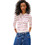 Tommy Jeans Γυναικείο Χειμερινό Top Ριπ Λευκό Κόκκινο DW0DW17387-0FB