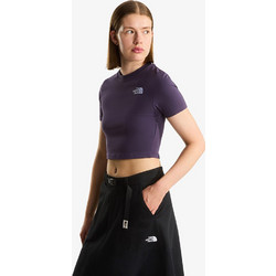 The North Face Face W S/S Essential Γυναικείο Αθλητικό Crop Top Μωβ NF0A55AO-G50