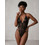 Milena By Paris Sexy Κορμάκι String See Through με Δαντέλα Μαύρο 2542