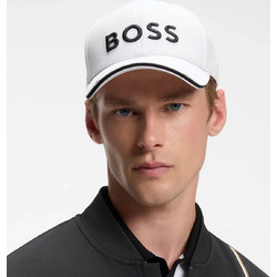 Hugo Ανδρικό Καπέλο Jockey Υφασμάτινο Λευκό 50519247-100