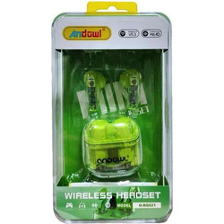 Andowl Q-BQS21 Ακουστικά Bluetooth Earbud Green
