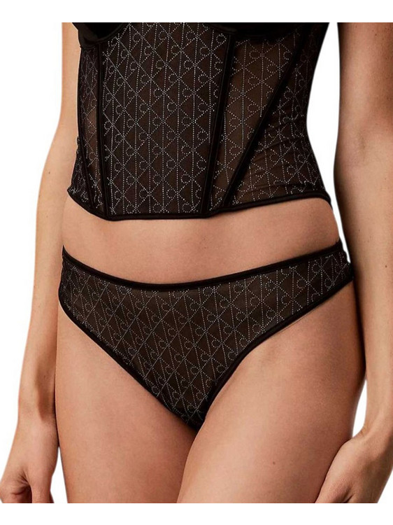 Calvin Klein Γυναικείο String Μαύρο LV00QF9067-UB1