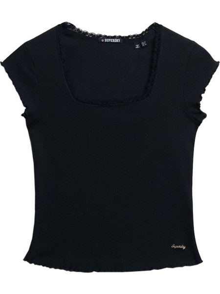 Superdry Γυναικείο Καλοκαιρινό Top Μαύρο W1011902A-98T