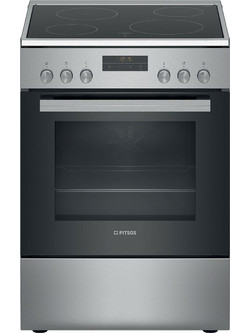 Pitsos PHN039150 Κουζίνα Ηλεκτρική 66lt με Κεραμικές Εστίες 60cm