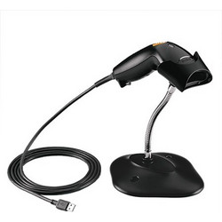 Barcode Scanner Zebra LS1203 USB Black With Stand (LS1203-7AZU0100ER)