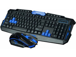 HK-8100 Ασύρματο Σετ Gaming Πληκτρολόγιο Black
