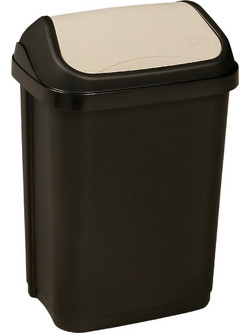 Κάδος Απορριμάτων Με Καπάκι Keeeper Swantje Γραφίτης 10l 25x19x38, 5υψ 2507001