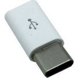 USB-C male - micro USB female White