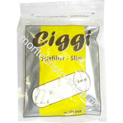 Φιλτράκiα CIGGI slim 6mm σε σακουλάκι των 120 τεμ