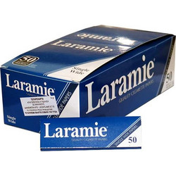 Χαρτάκια στριφτού Laramie Μπλε κουτί με 50 τσιγαρόχαρτα
