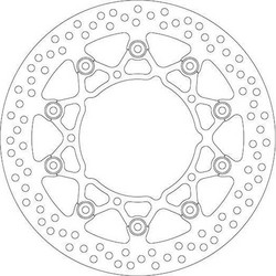 ΔΙΣΚΟΠΛΑΚΑ ΜΠΡΟΣΤΑ SBS YAMAHA YZF R6 05'-15' / YZF R1 07'-14' / FZ8 10'-14'