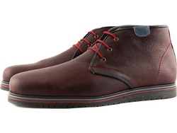 Northway Ανδρικά Μποτάκια Suede Μπορντό 403