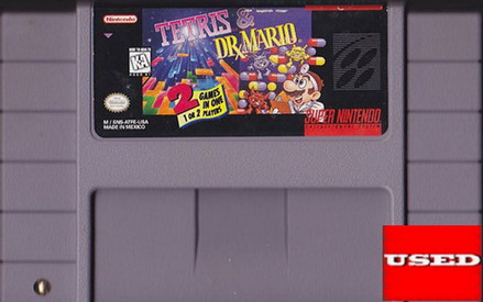 Tetris & Dr Mario Used SNES 