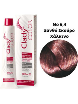 Clady Color 6.4 Blond Dark Copper Μόνιμη Βαφή Μαλλιών 100ml