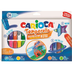 Carioca Temperello Stick Κηρομπογιές Σετ 24τμχ