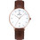 Obaku Ανδρικό Ρολόι με Καφέ Δερμάτινο Λουράκι V181GDVWRN