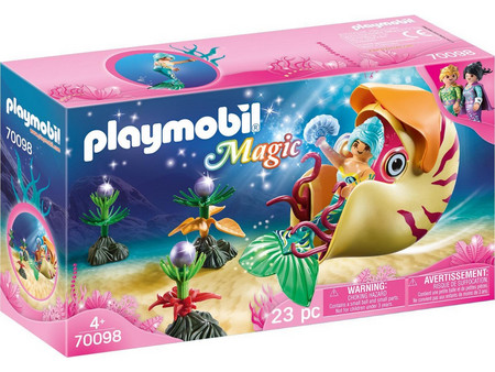 Playmobil Magic Γοργόνα με Γόνδολα Σαλιγκάρι για 4+ Ετών 70098