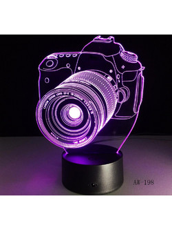 3D LED λάμπα νυχτός - Canon Camera